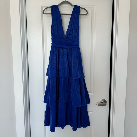 Lulu’s Peak Party Vibes Cobalt Blue Midi Dress - Picture 6 of 9